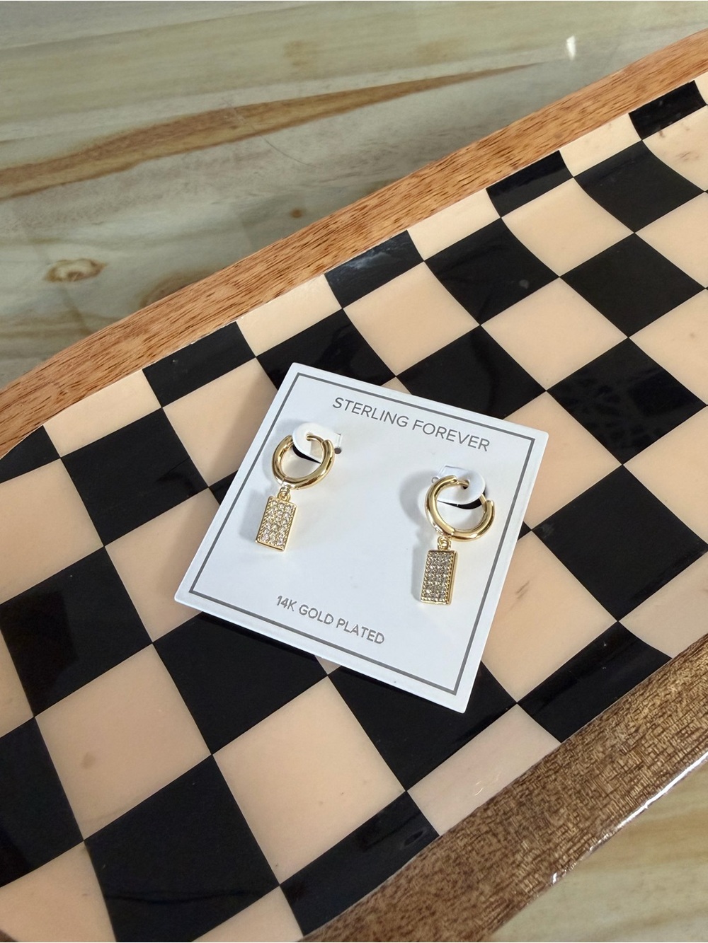 Sterling Forever earrings Gold NWT